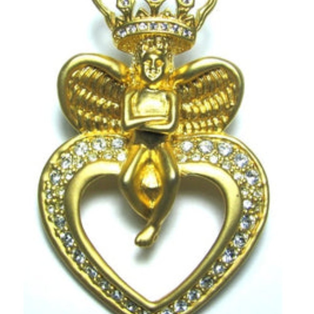 Heart brooch